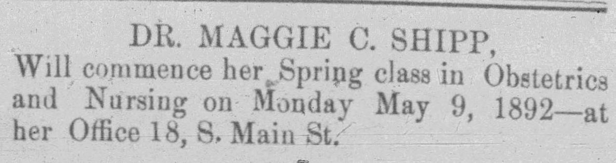 An advertisement by from the 1892-05-01 issue of the Woman's Exponent